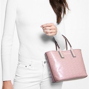 Jodie Small Logo Jacquard Tote Bag NWT